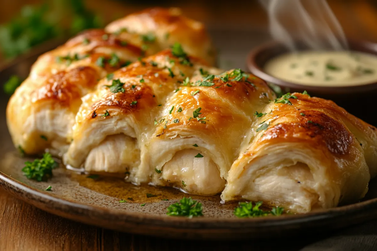 chicken stuffed crescent rolls