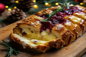 cranberry brie pull apart bread