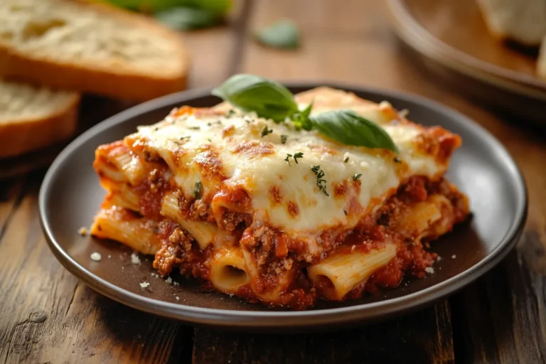 Baked Mostaccioli Recipe