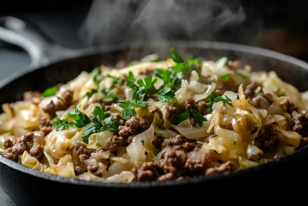 Cabbage and Ground Beef