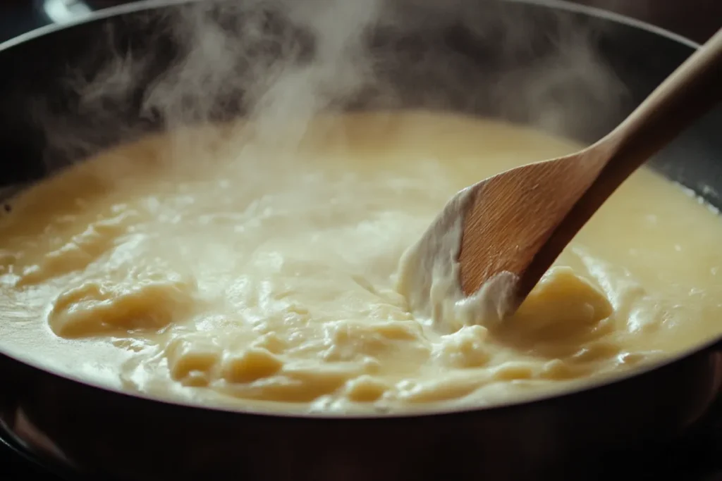 Creamy Mozzarella Shrimp Pasta