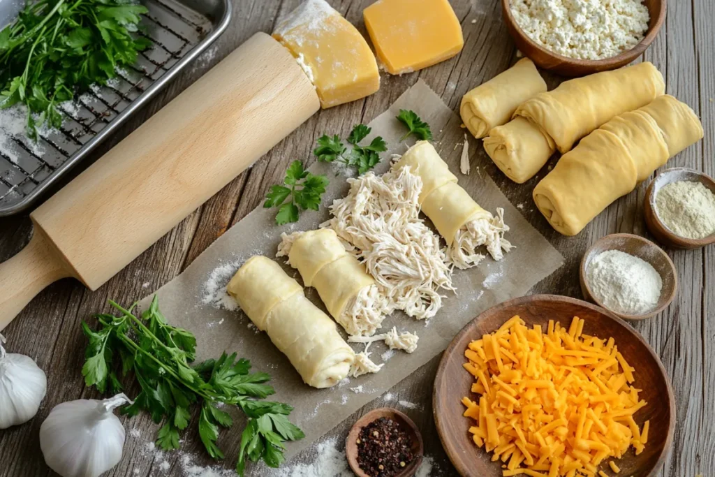 Crescent Roll Chicken Bundles