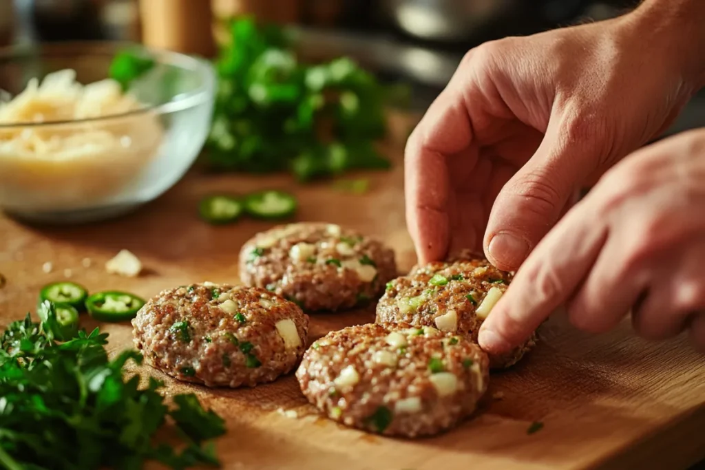 Jalapeño Cheese Sausage Patties