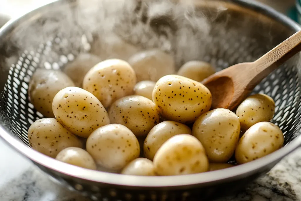 garlic butter smashed potatoes