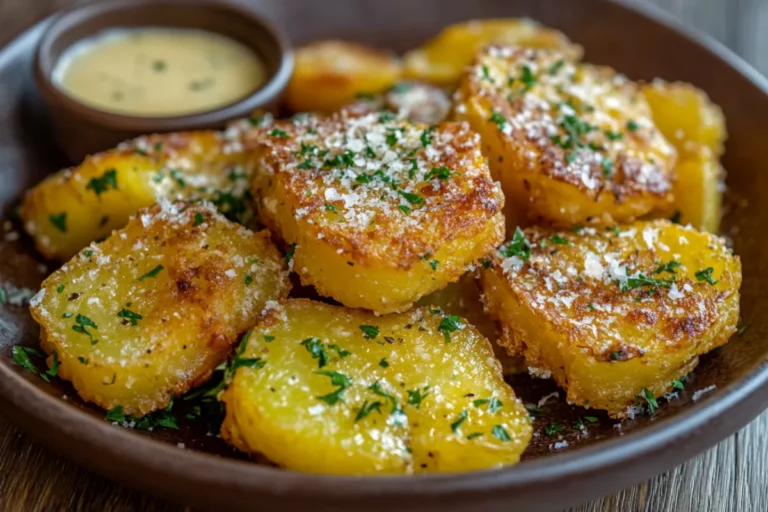 garlic butter smashed potatoes